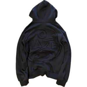 ÁTLAG FELETT X LESTY "HAZE" HOODIE - BLACK ON BLACK